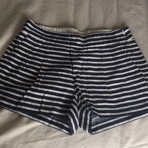 J Crew Striped Navy White Size 4 Shorts